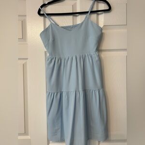 Blue Babydoll Mini Dress Womens Size Small